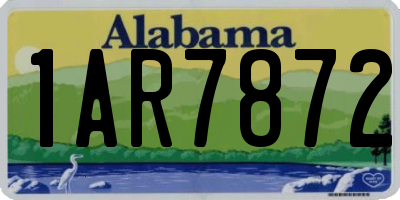 AL license plate 1AR7872