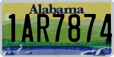 AL license plate 1AR7874