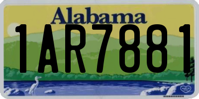 AL license plate 1AR7881