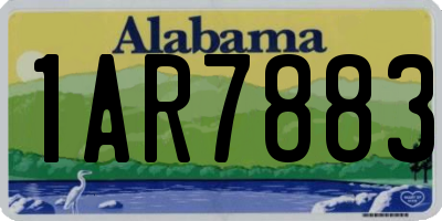 AL license plate 1AR7883