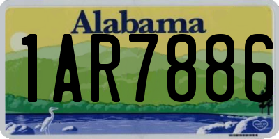 AL license plate 1AR7886