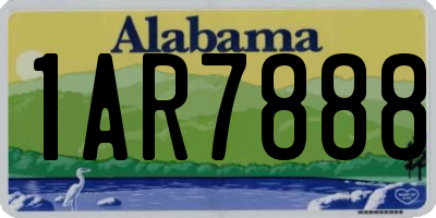 AL license plate 1AR7888