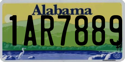 AL license plate 1AR7889