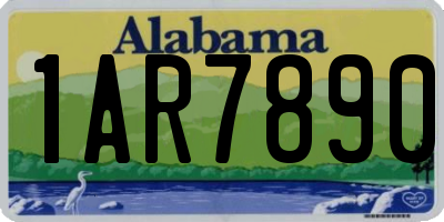 AL license plate 1AR7890