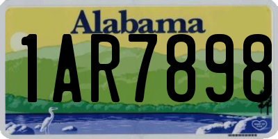 AL license plate 1AR7898