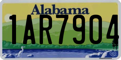AL license plate 1AR7904