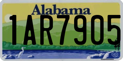 AL license plate 1AR7905
