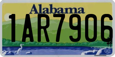 AL license plate 1AR7906