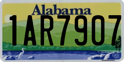 AL license plate 1AR7907