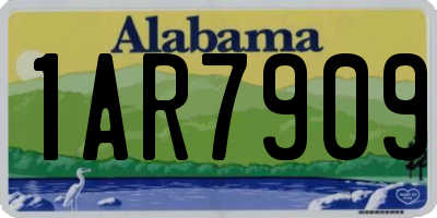 AL license plate 1AR7909