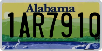 AL license plate 1AR7910