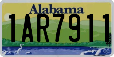 AL license plate 1AR7911