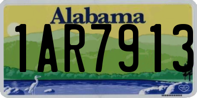 AL license plate 1AR7913