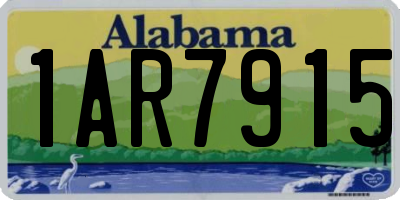 AL license plate 1AR7915