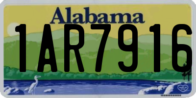 AL license plate 1AR7916