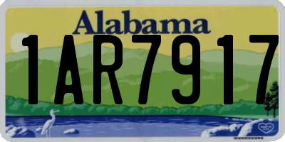 AL license plate 1AR7917