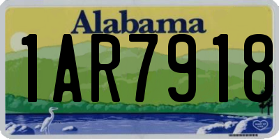 AL license plate 1AR7918