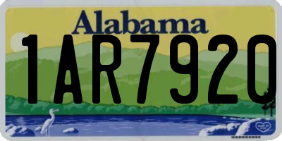 AL license plate 1AR7920