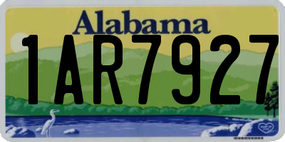 AL license plate 1AR7927