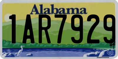 AL license plate 1AR7929