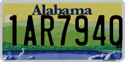 AL license plate 1AR7940