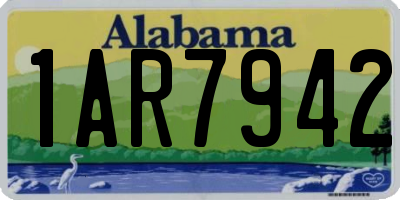 AL license plate 1AR7942