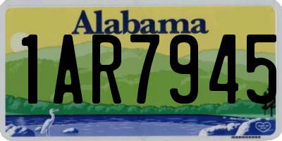 AL license plate 1AR7945