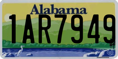 AL license plate 1AR7949