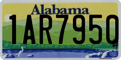 AL license plate 1AR7950