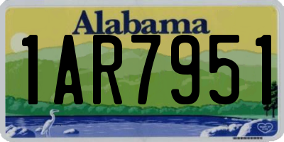 AL license plate 1AR7951