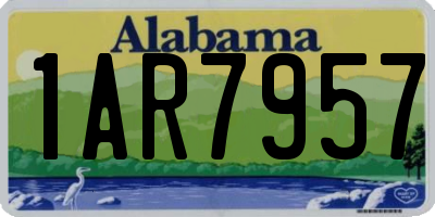 AL license plate 1AR7957