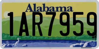 AL license plate 1AR7959