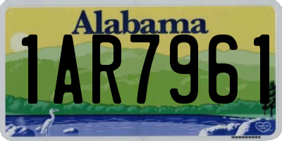 AL license plate 1AR7961