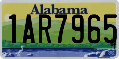 AL license plate 1AR7965