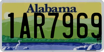 AL license plate 1AR7969