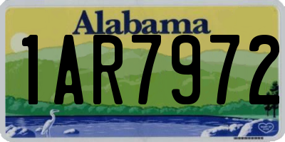 AL license plate 1AR7972
