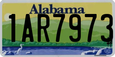 AL license plate 1AR7973