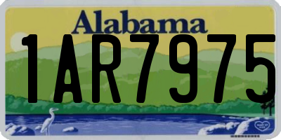 AL license plate 1AR7975