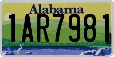 AL license plate 1AR7981