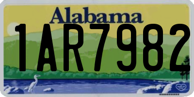 AL license plate 1AR7982