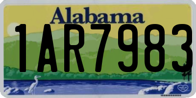 AL license plate 1AR7983
