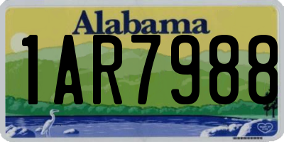 AL license plate 1AR7988