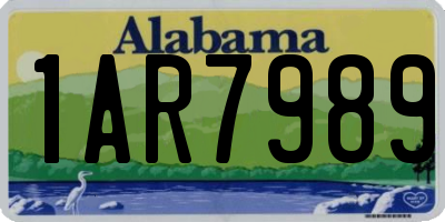 AL license plate 1AR7989