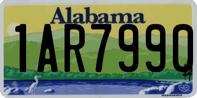 AL license plate 1AR7990