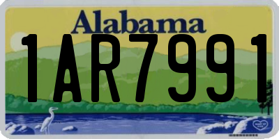 AL license plate 1AR7991