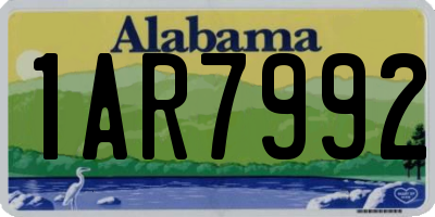AL license plate 1AR7992