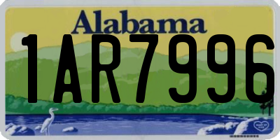 AL license plate 1AR7996