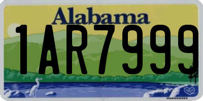 AL license plate 1AR7999