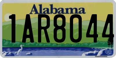 AL license plate 1AR8044