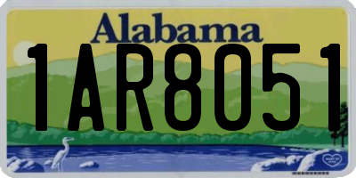 AL license plate 1AR8051